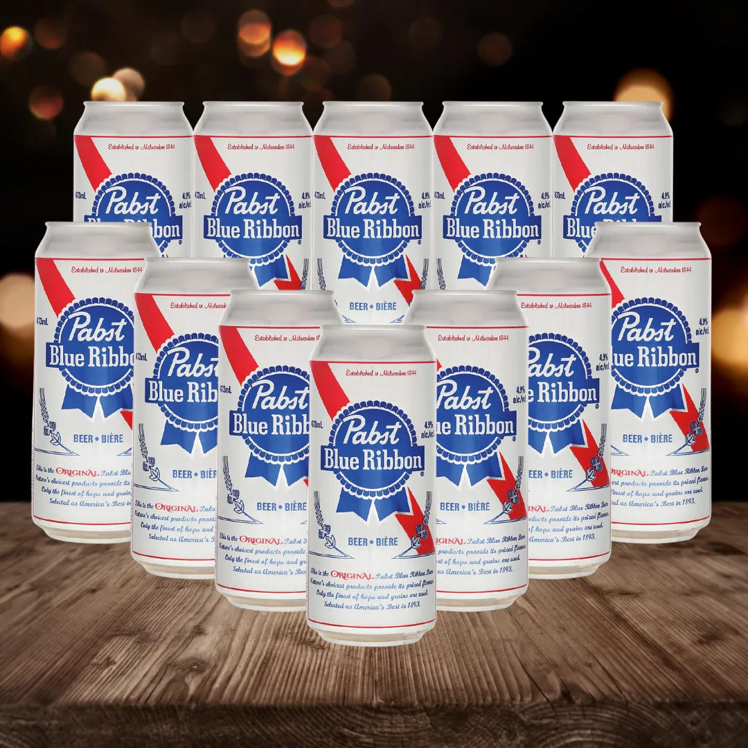 Pabst Blue Ribbon American Pale Lager 473ml Cans (Multipack)- 4.7% ABV