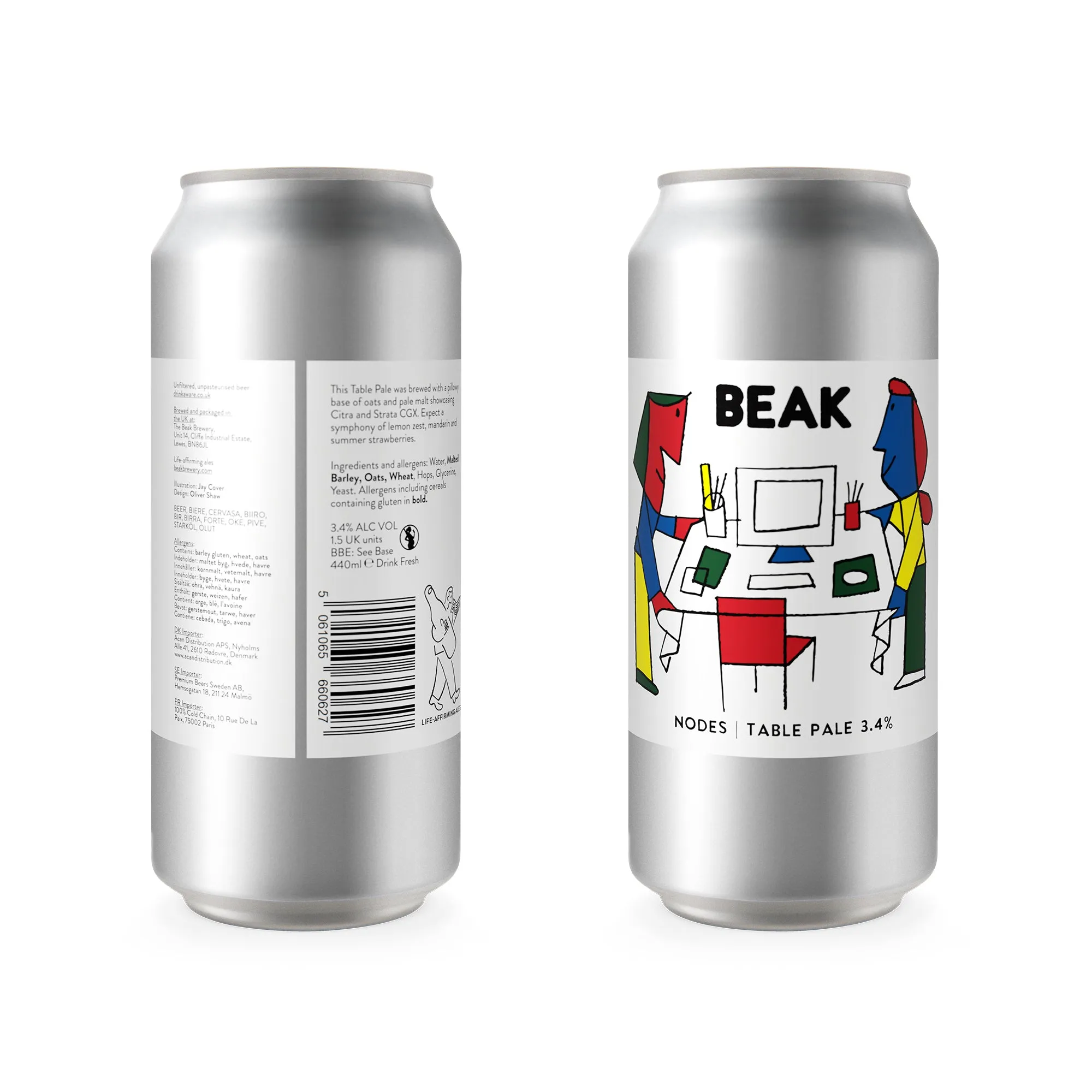 BEAK -  NODES 3.4% Table Pale – 24 PACK (15% discount)
