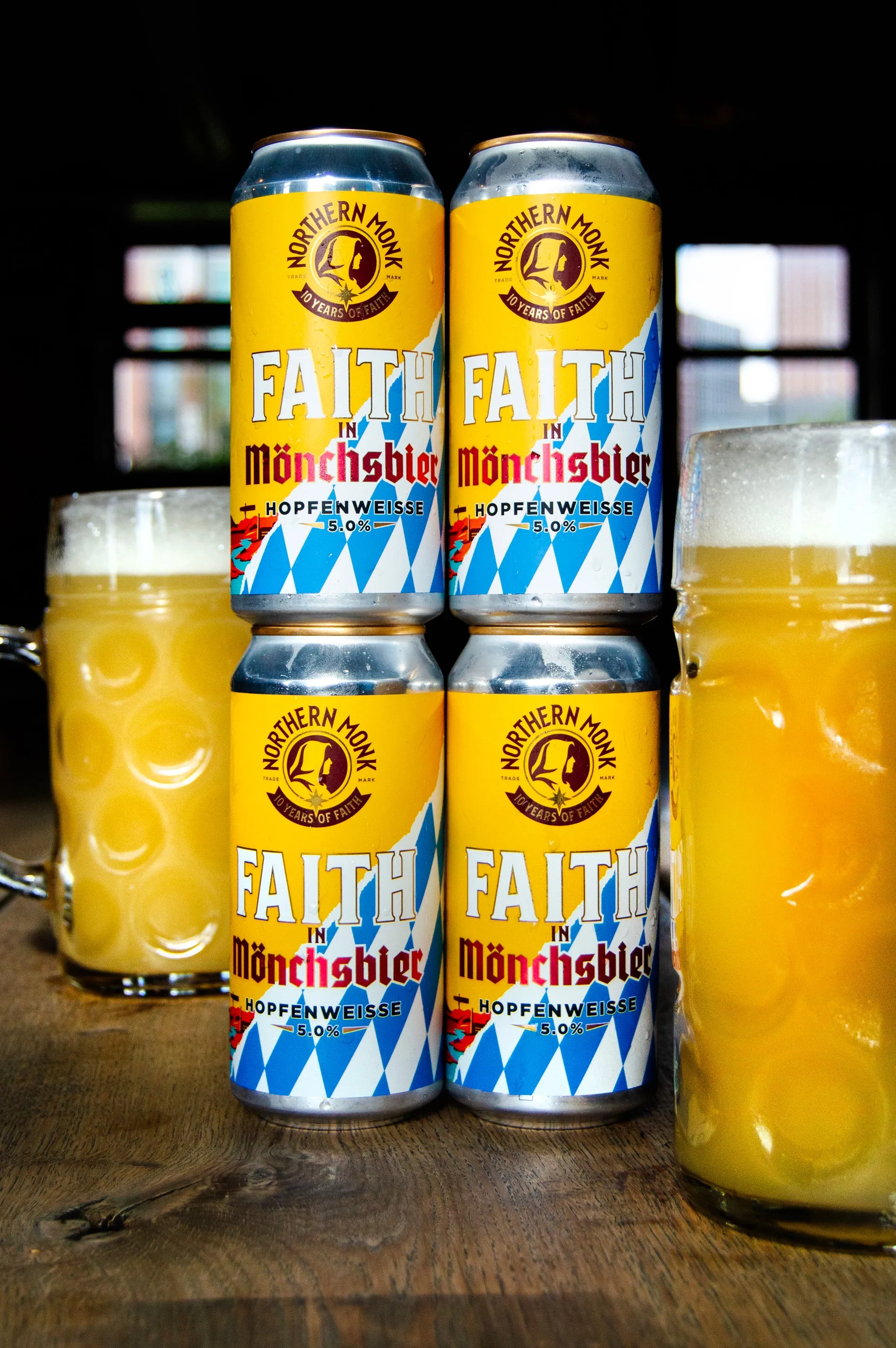 Northern Monk  4 PACK // FAITH IN MÖNCHSBIER // 10 YEARS OF FAITH // HOPFENWEISSE // 5%