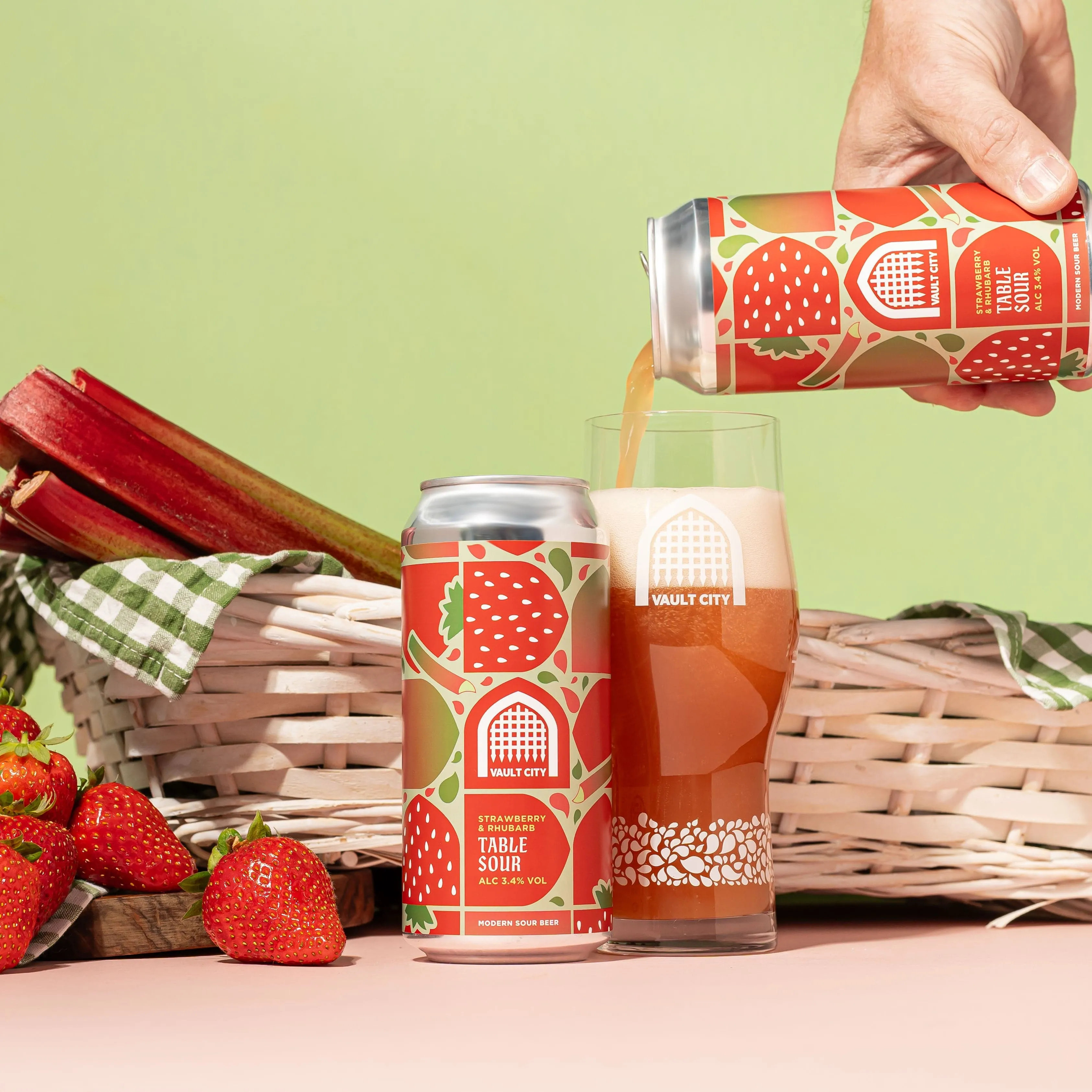 Vault City  Strawberry & Rhubarb Table Sour