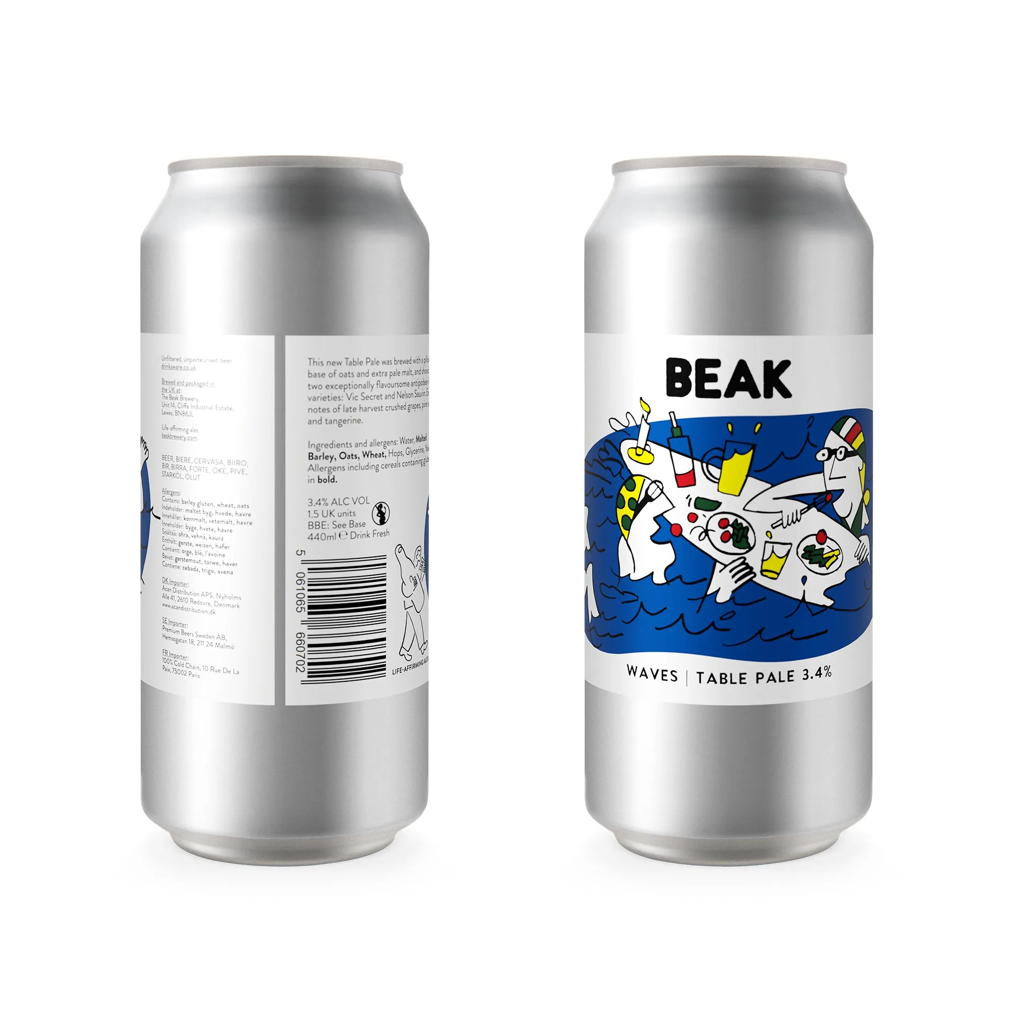BEAK -  WAVES 3.4% Table Pale – 4 PACK (5% discount)