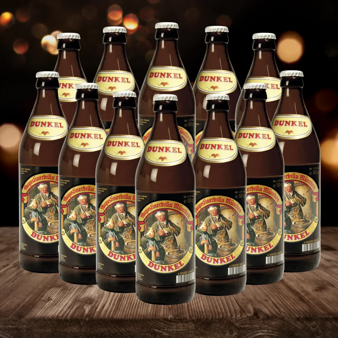 Augustiner German Dunkel 500ml Bottles - 5.6% ABV (Multipack)