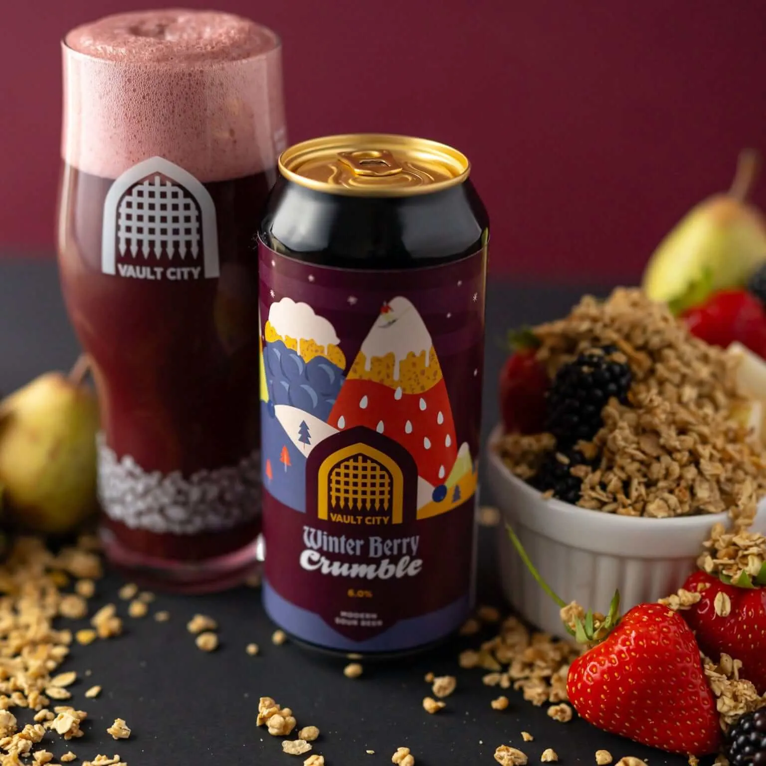 Vault City Winter Berry Crumble