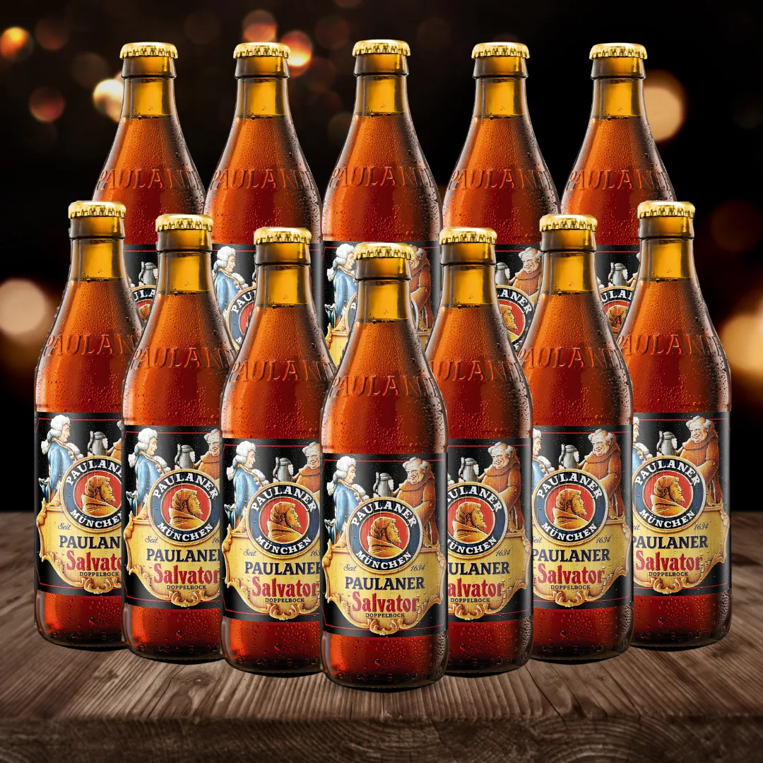 Paulaner Salvator Premium German Dark Lager 330ml Bottles – 7.9% ABV (12 Pack)