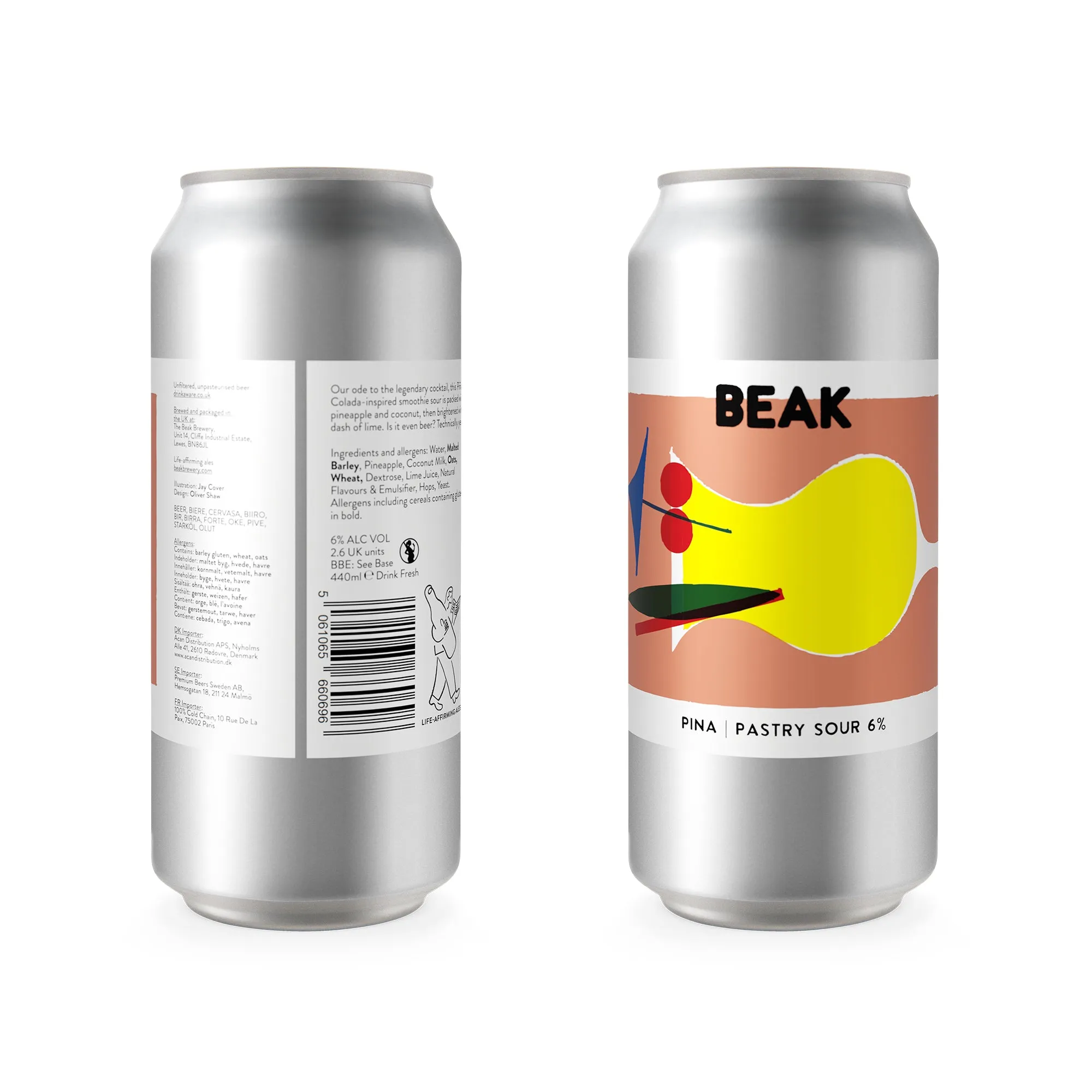 BEAK -  PINA - 6% Pastry Sour – Single Can