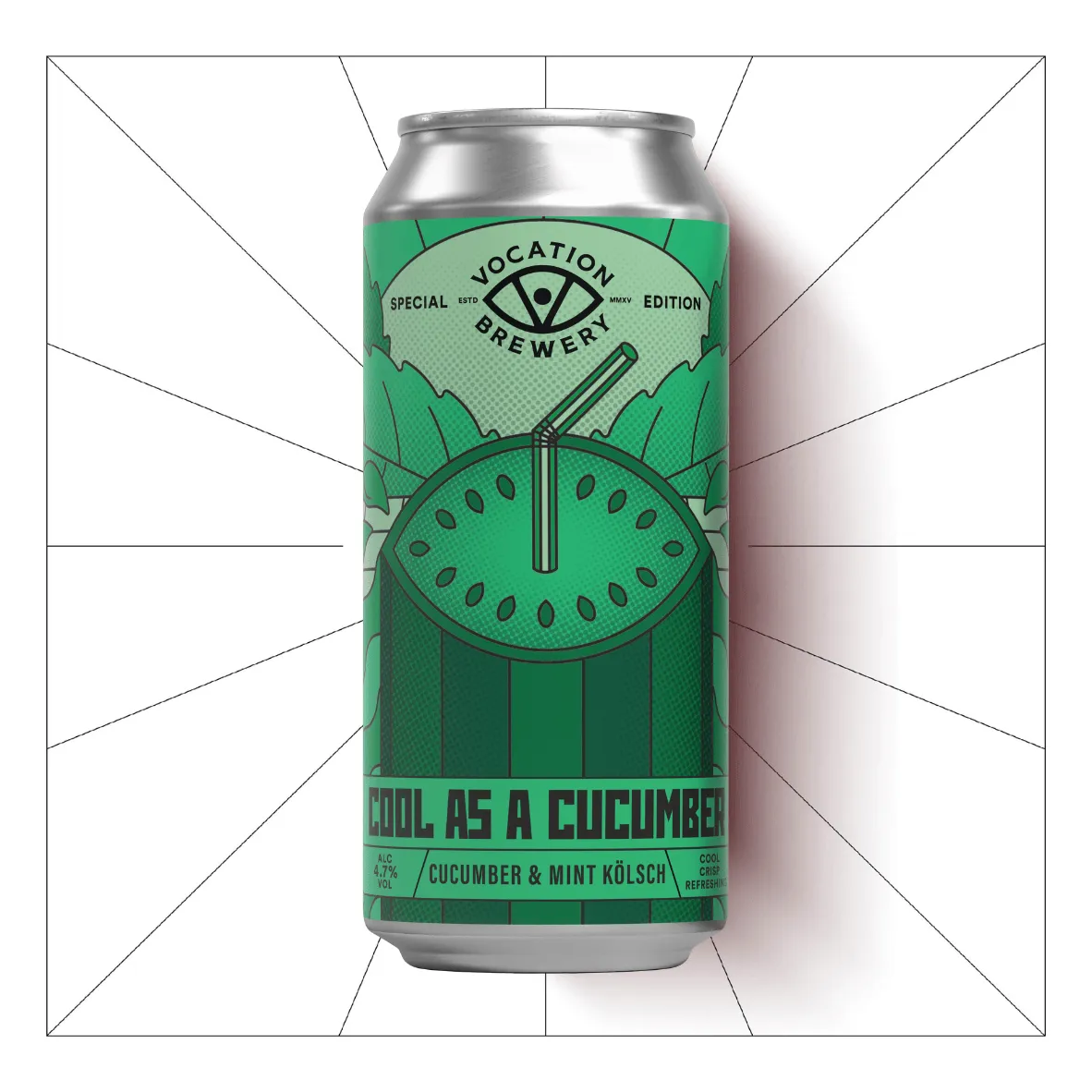 Vocation Cool as a Cucumber | 4.7% Cucumber & Mint Kölsch 440ml – Single Can