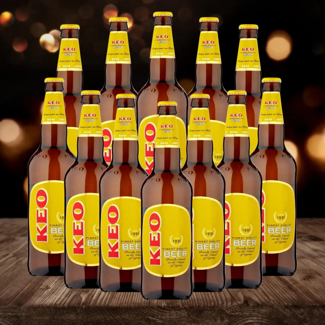 Keo Premium Cypriot Lager 330ml bottles (12 Pack) - 4.5% ABV