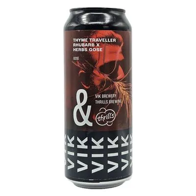 Vik x Thrills Thyme Traveller Rhubarb & Herbs Gose