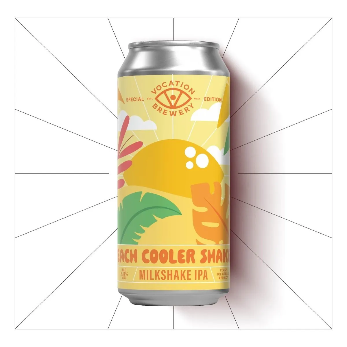 Vocation  Peach Cooler Shaker | 6.8% Milkshake IPA | 440ml – Single Can