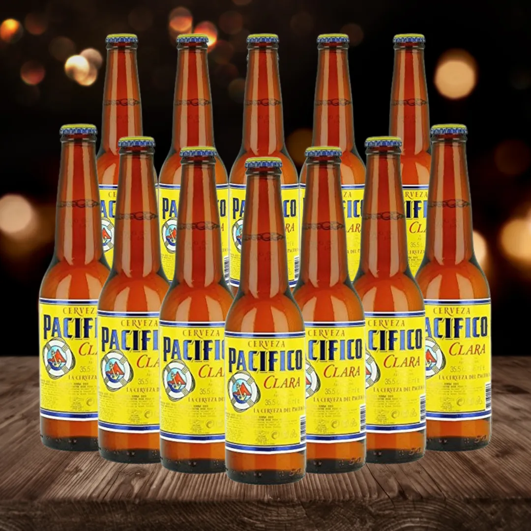 Pacifico Clara Premium Mexican Lager 355ml Bottles (multipack) - 4.5% ABV