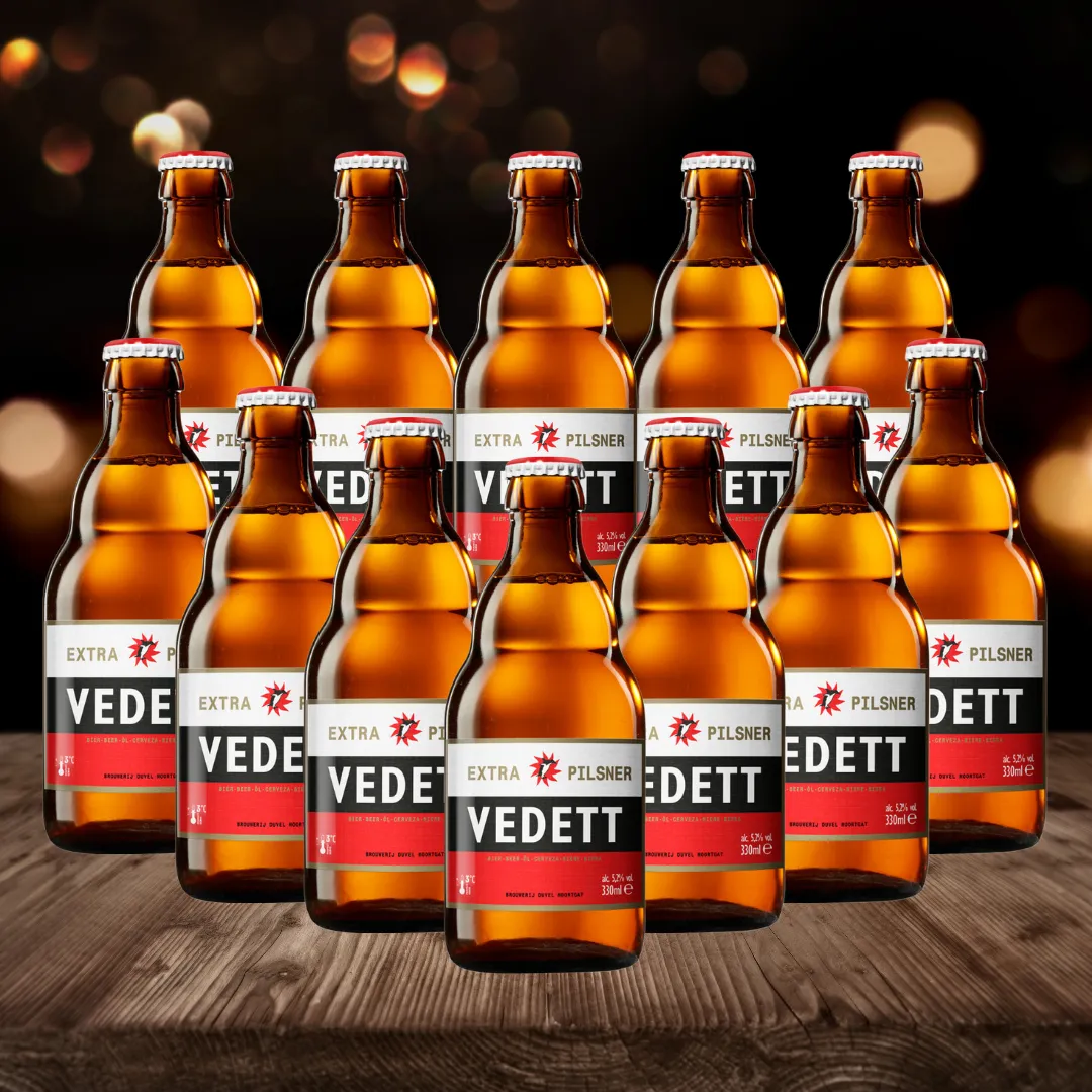 Vedett Belgian Extra Pilsner 330ml Bottles - 5.2% ABV (12 Pack)