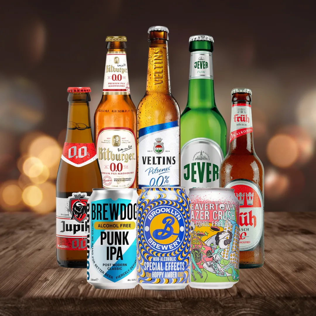 Alcohol Free Mixed Beer Case Non Alcoholic Beer (8 Pack)