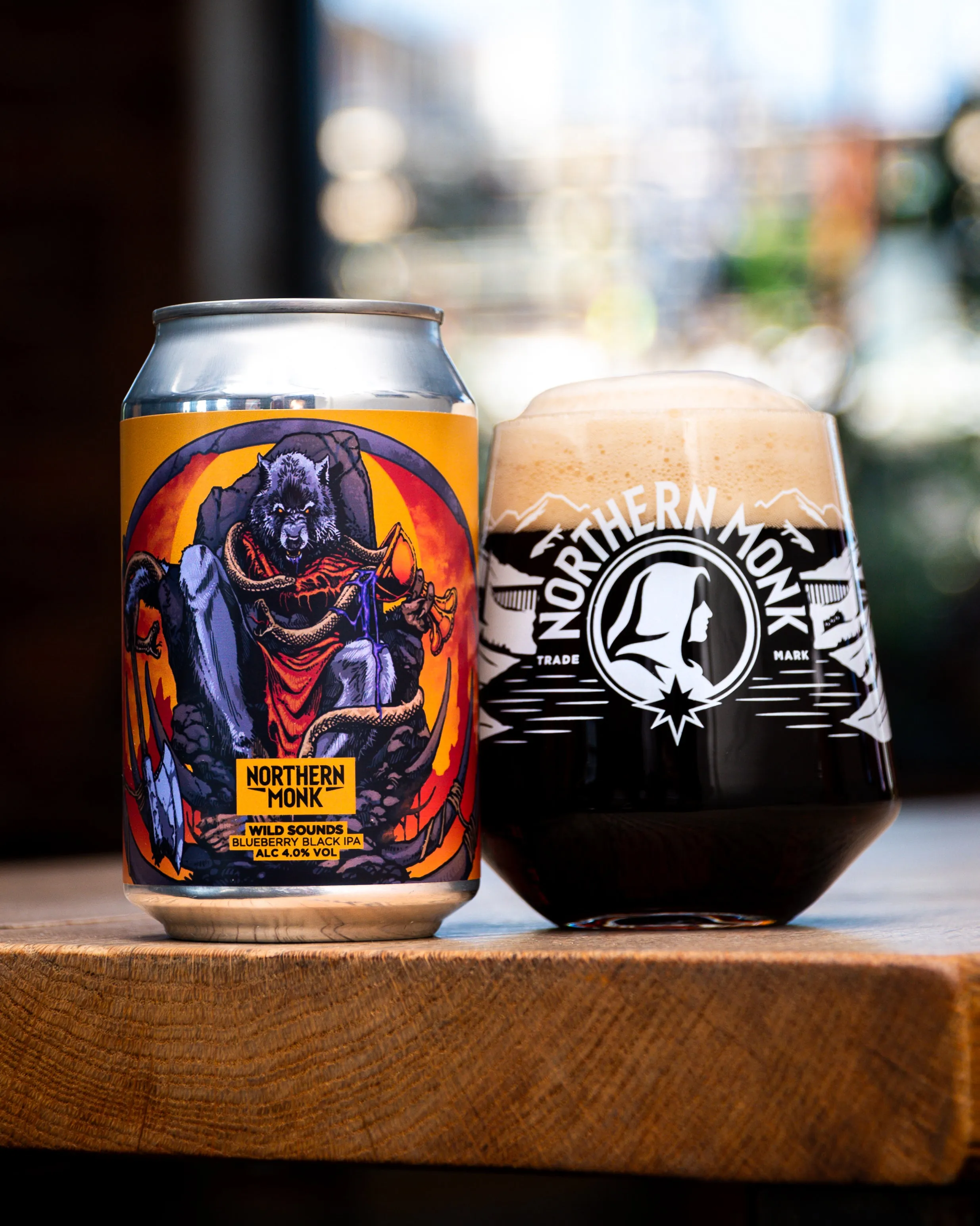 Northern Monk  WILD SOUNDS // HEATHEN SOUNDS // BARBARIAN HERMIT // BLUEBERRY BLACK IPA // 4.0%
