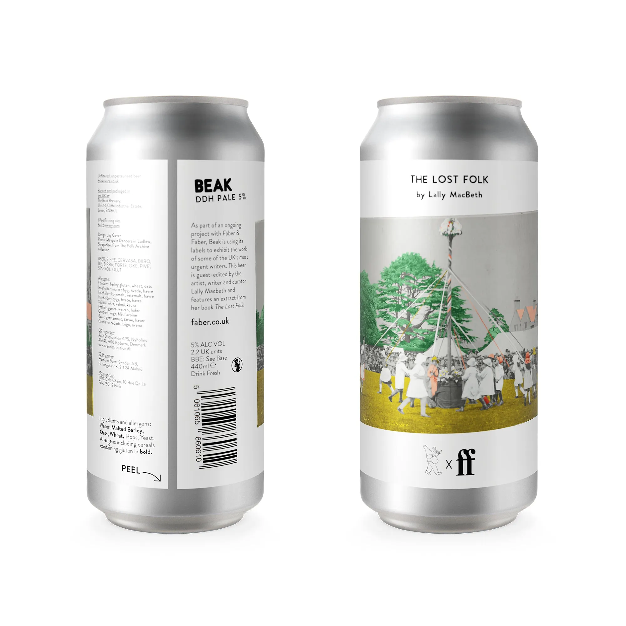BEAK -  THE LOST FOLK - BEAK X FABER & FABER - 5% DDH PALE – Single Can