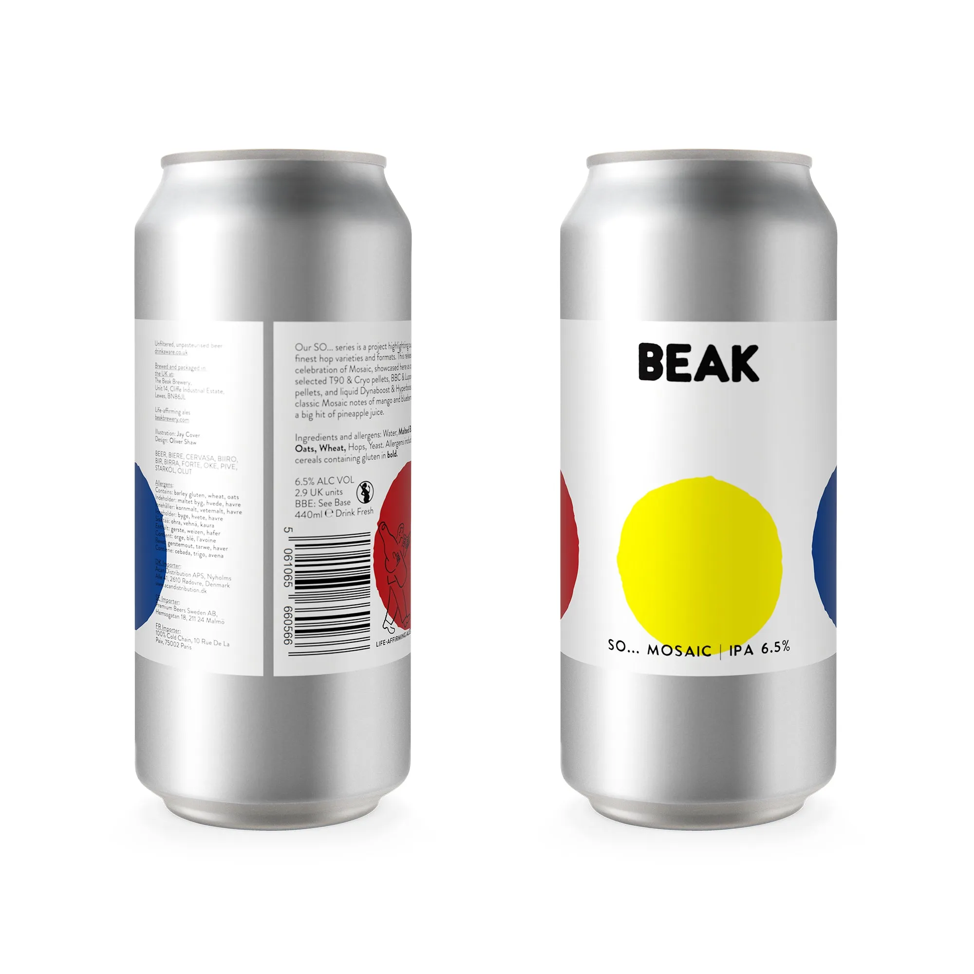 BEAK - SO... MOSAIC 6.5% IPA β 24 PACK (15% discount)