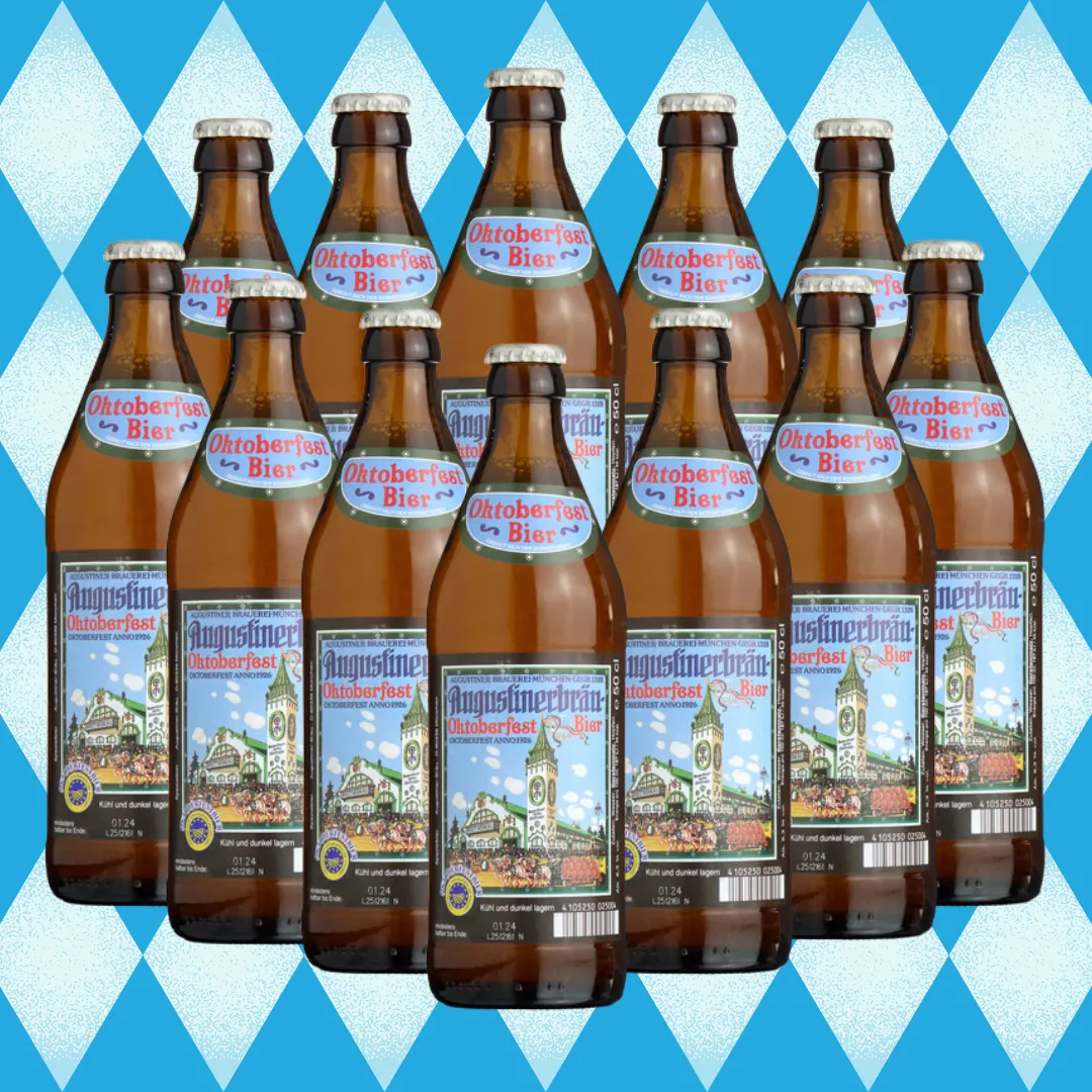 Augustiner München Oktoberfest Beer 500ml Bottles (Multipack) - 6.3% ABV