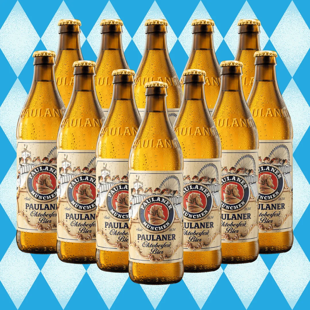 Paulaner Munchen Oktoberfest Premium German Bier 500ml Bottles (Multipack) - 6.0% ABV