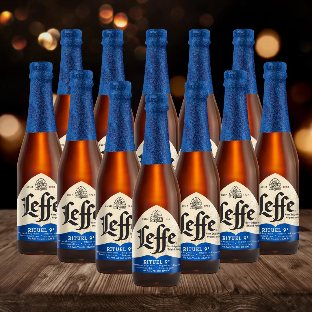 Leffe Belgian Rituel 9 Strong Pale Beer 330ml Bottles - 9.0% ABV (12 Pack)