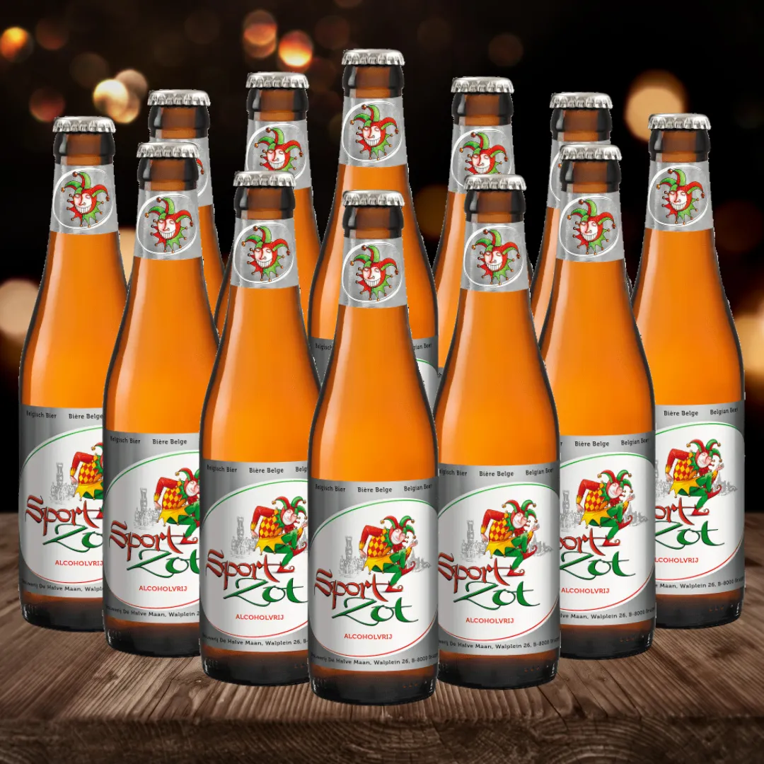 Brugse Zot Sport Low Alcohol Beer 330ml Bottles (12 Pack) - 0.4% ABV