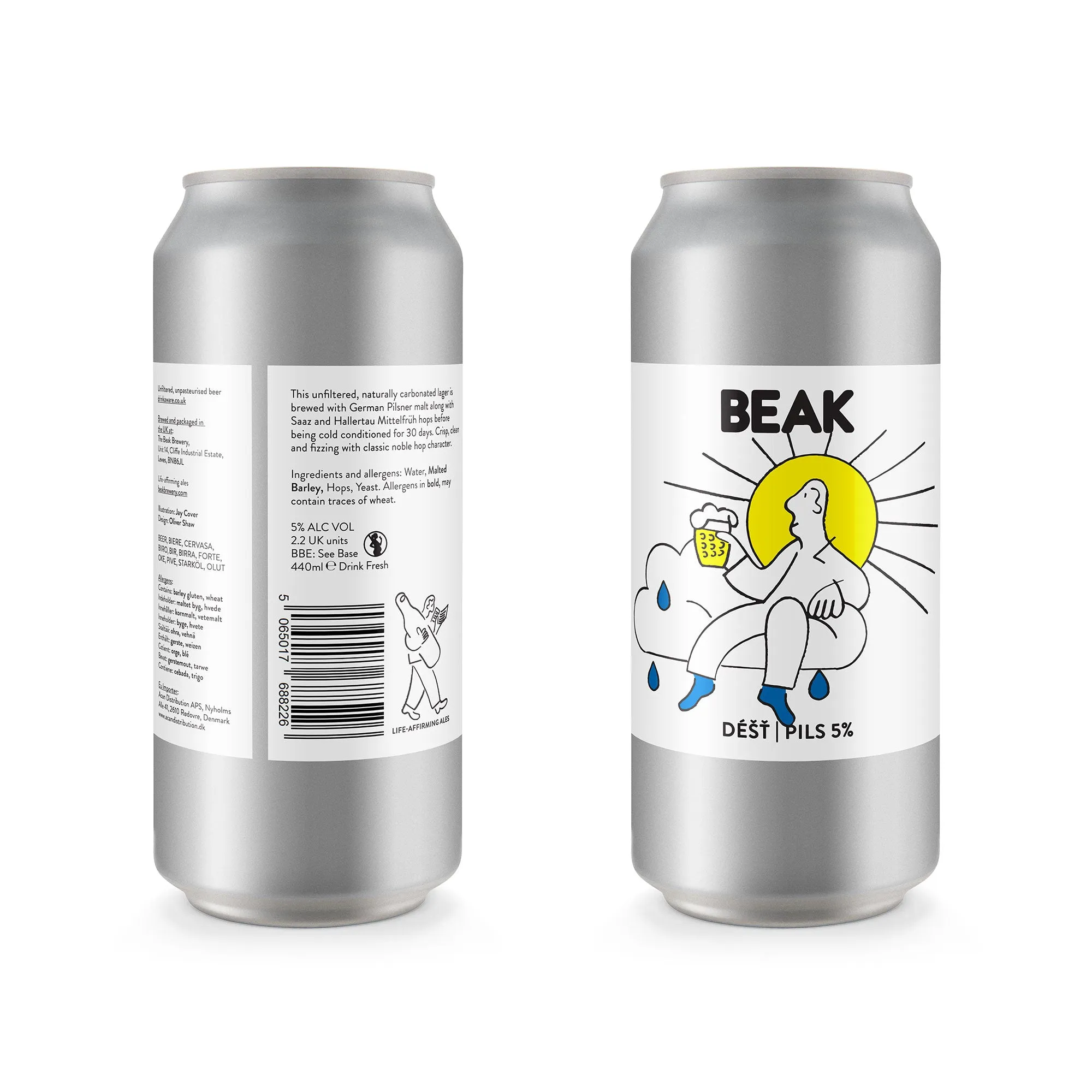 BEAK - DÉŠŤ 5% CZECH PILS – Single Can