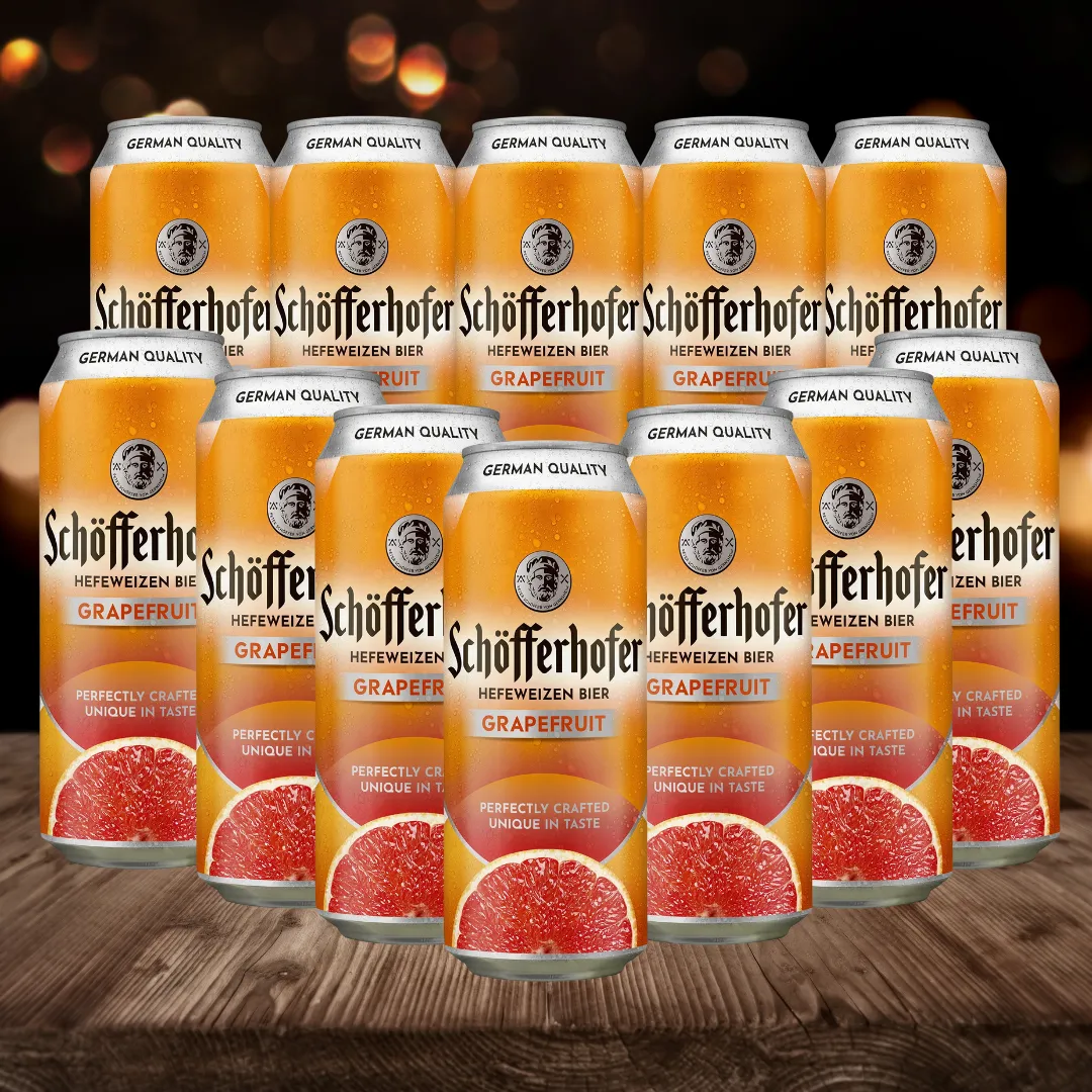 Schöfferhofer Grapefruit German Low Alcohol Beer - 2.5% ABV (Multipack)