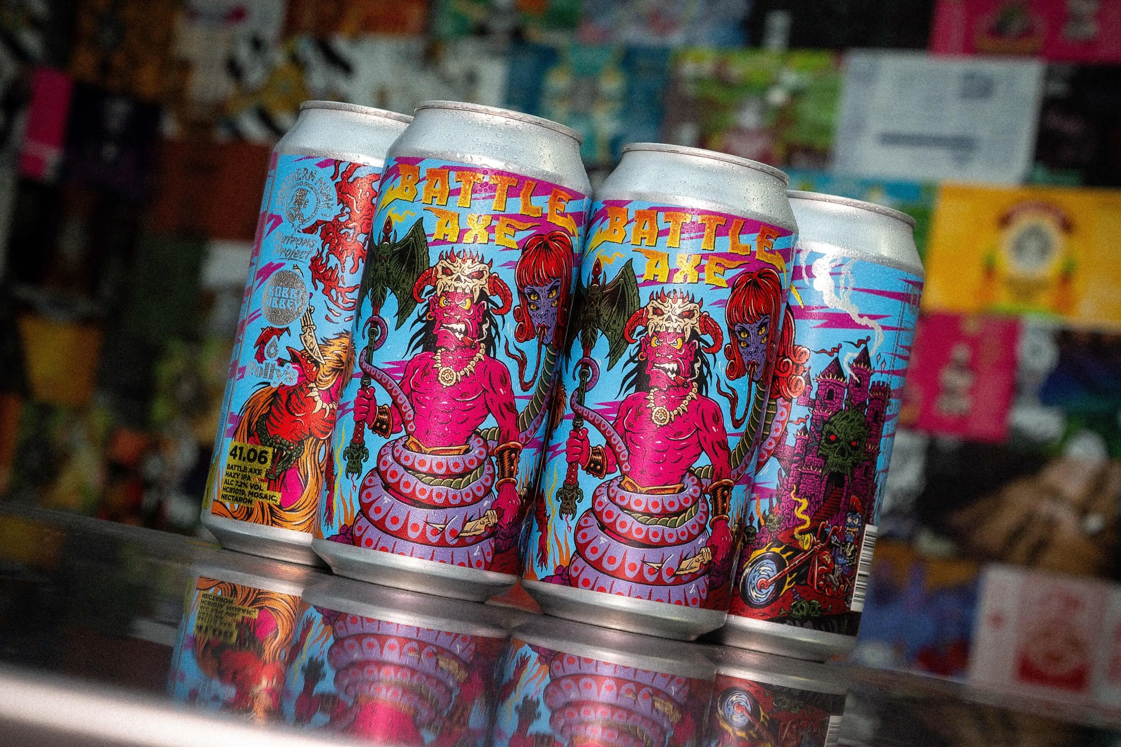 Northern Monk 4 PACK // BOBBI ABBEY // BATTLE AXE // POLLY'S // HAZY IPA // 7.2%