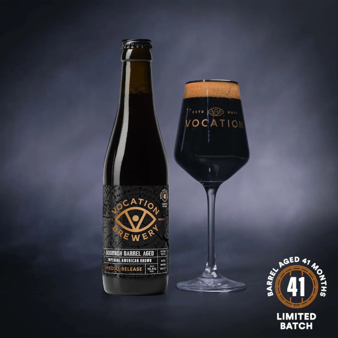 Vocation  Imperial American Brown | 10.4% Bourbon Barrel Aged | 330ml bottle