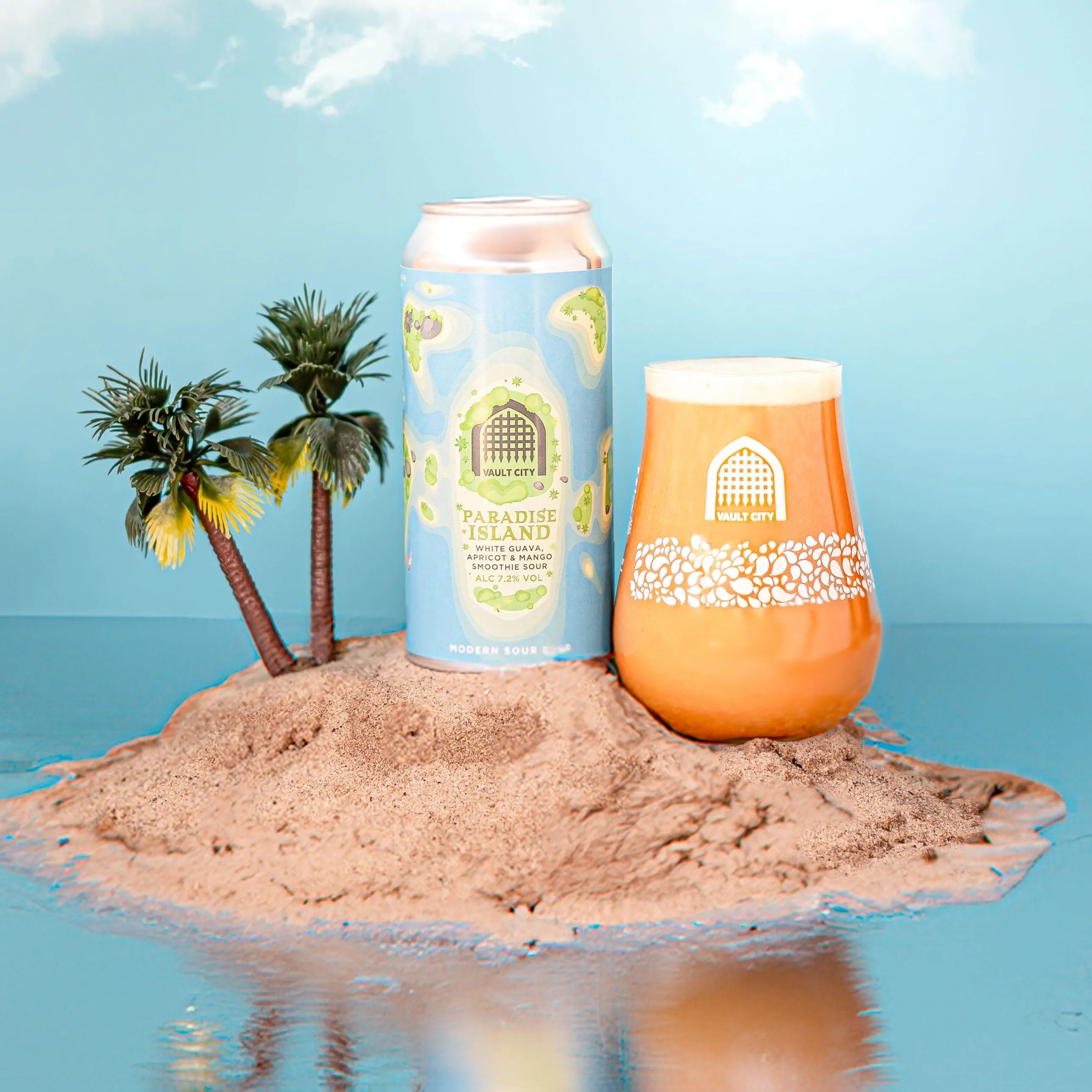 Vault City  Paradise Island, White Guava, Apricot & Mango Smoothie Sour