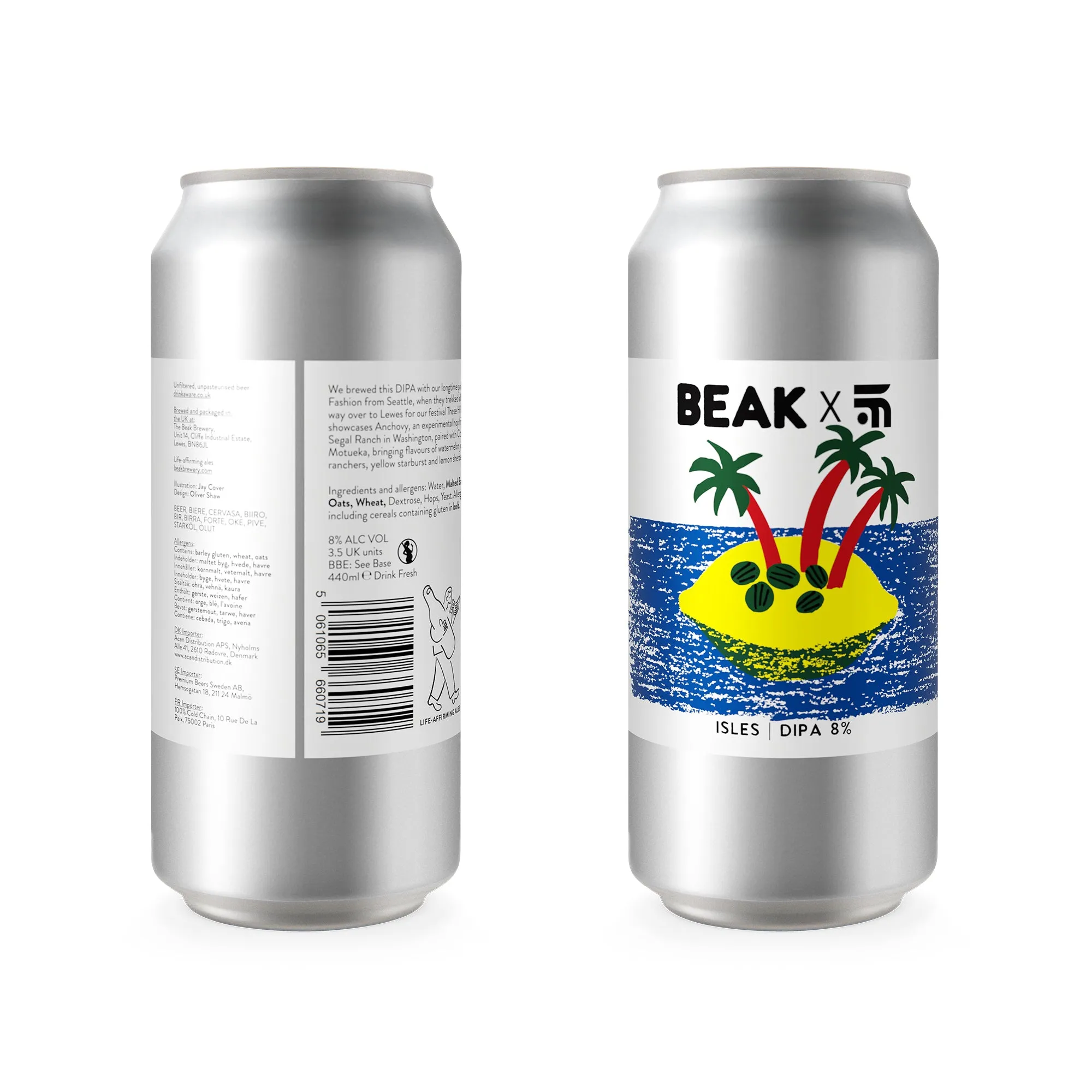 BEAK -  ISLES - BEAK X FAST FASHION - 8% DIPA – Single Can