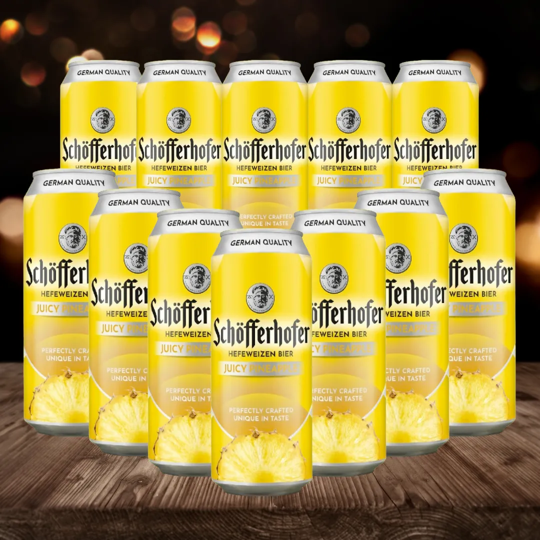 Schöfferhofer Pineapple German Low Alcohol Beer - 2.5% ABV (12 Pack)