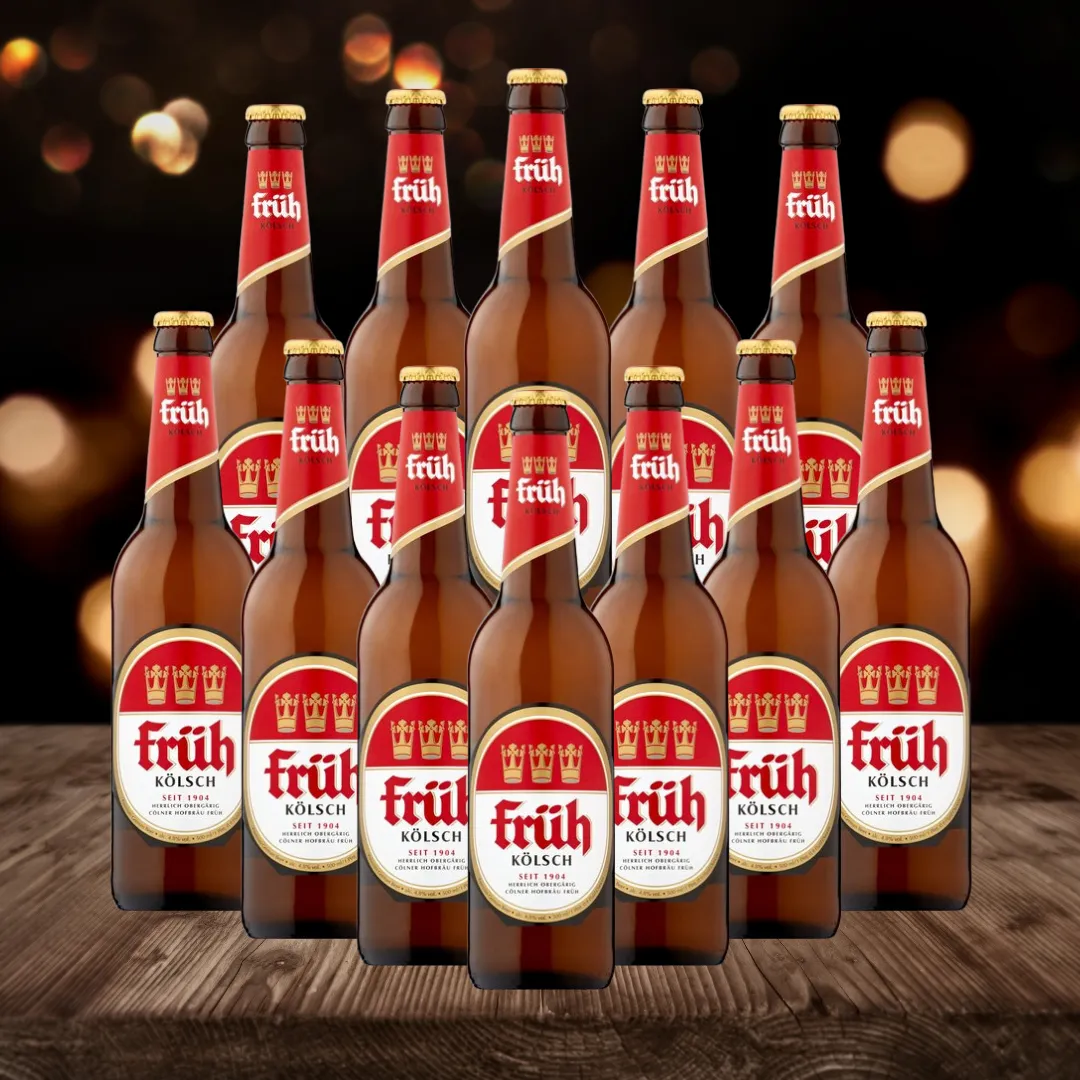 Früh Kölsch German Lager 500ml Bottles - 4.8% ABV (Multipack)