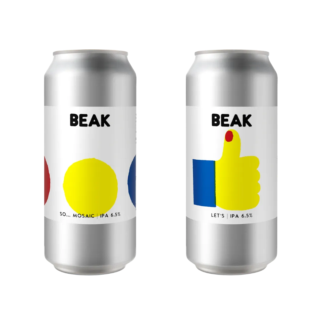 BEAK - FRESH RELEASES MIXED PACK (SO... MOSAIC IPA + LET'S IPA) β 6 PACK - 5% discount