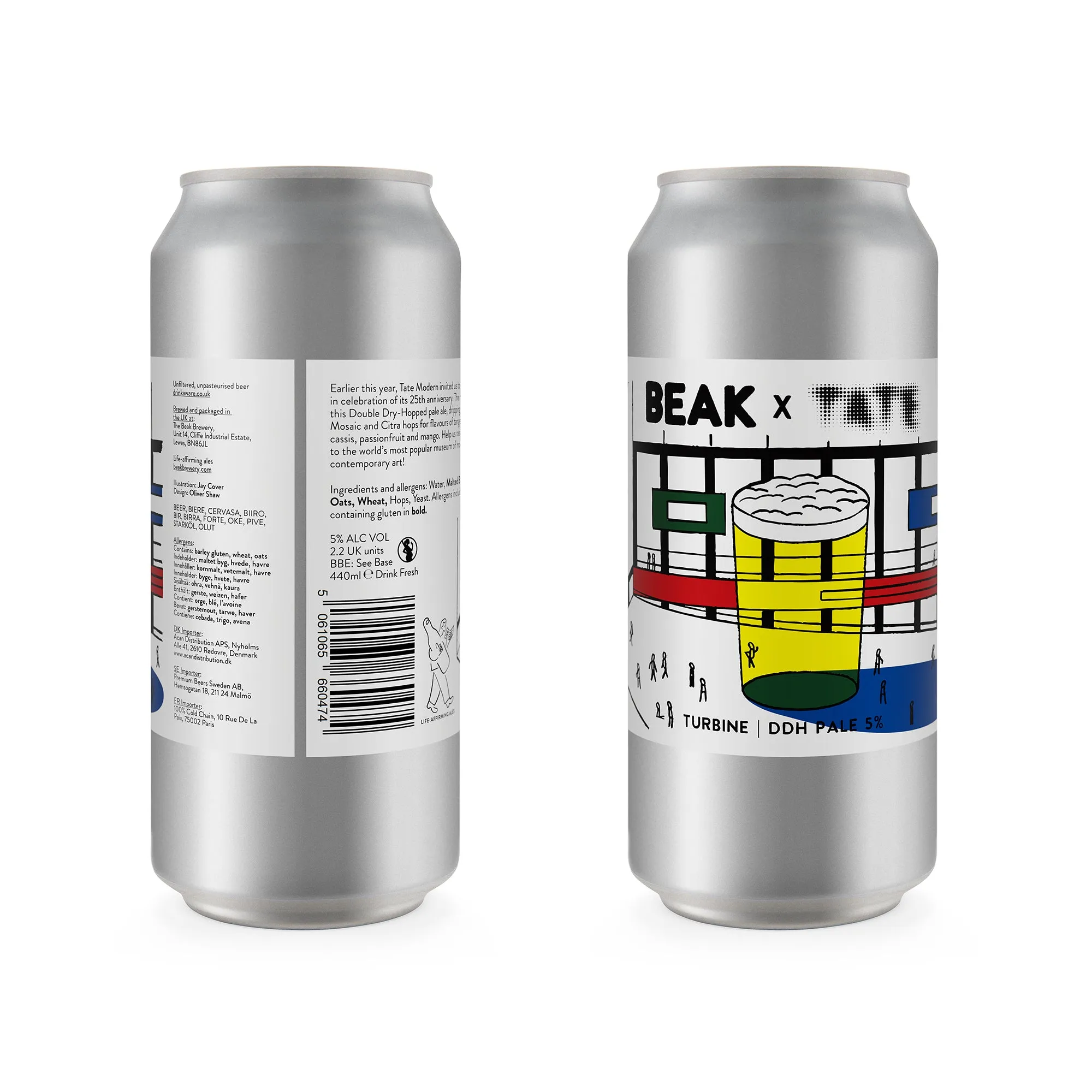 BEAK -  TURBINE - BEAK X TATE MODERN - 5% DDH PALE – Single Can